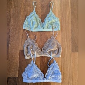 Talula Set Of 3 Bralettes, Medium